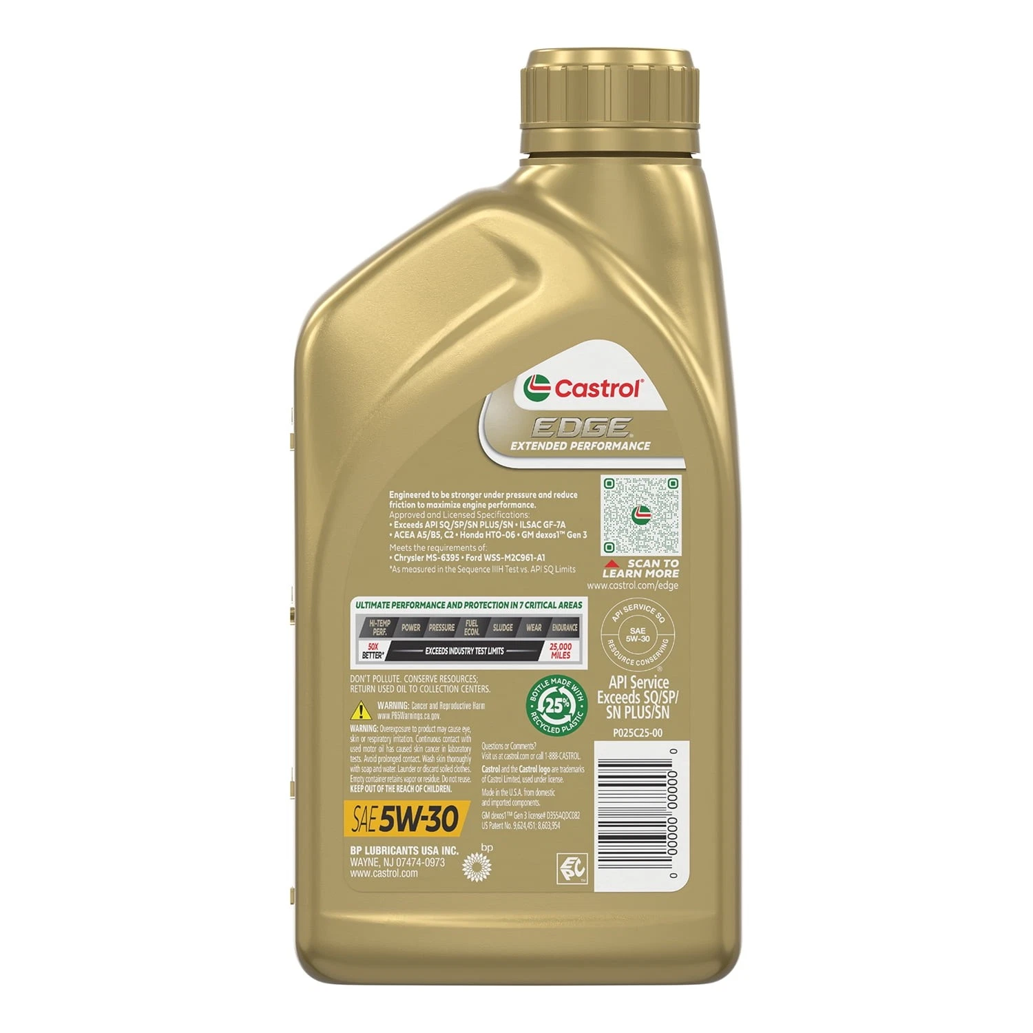 Nhớt Castrol Edge Extended Performance 5W-30 946ml Nhập Mỹ
