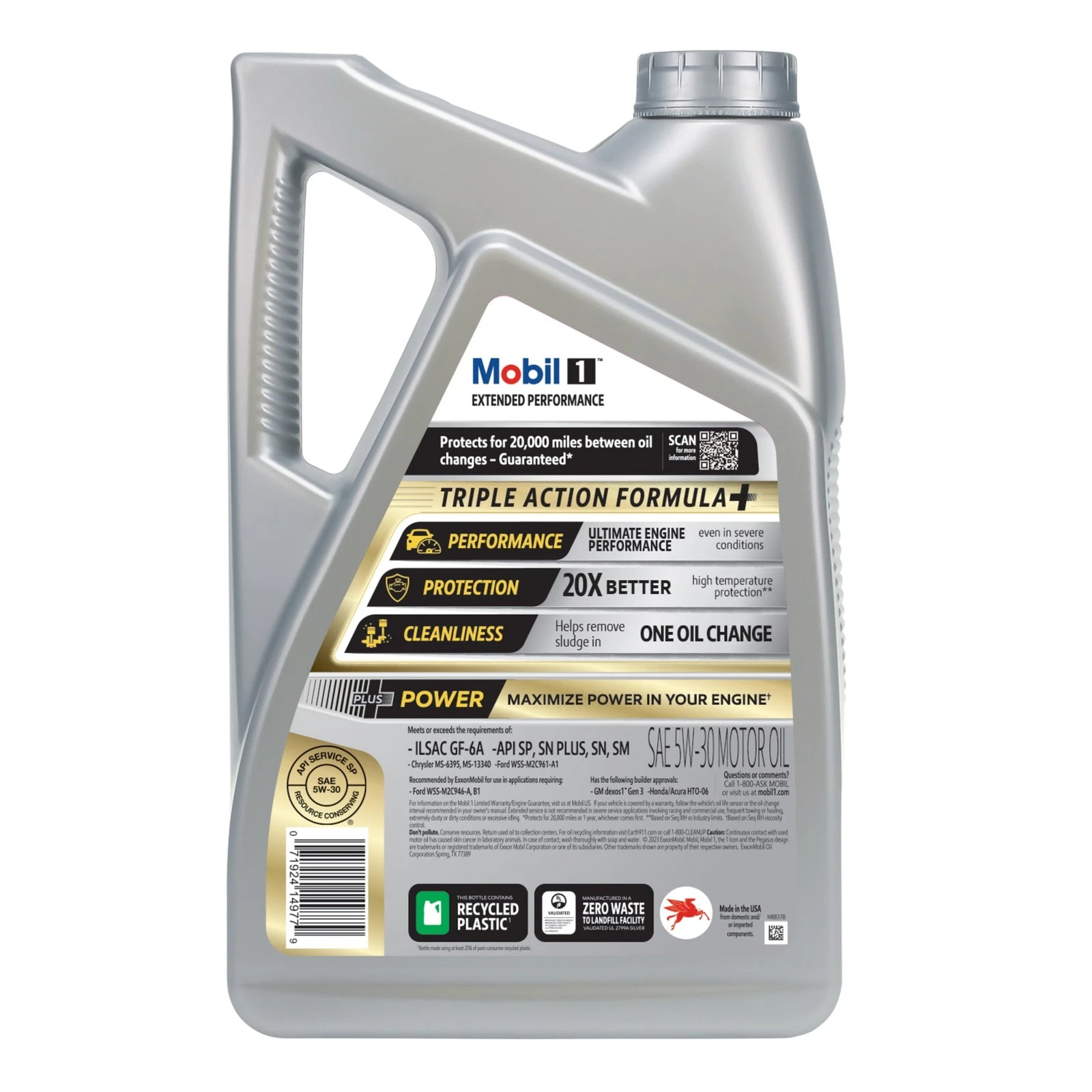 Dầu Nhớt Ô Tô Mobil 1 Extended Performance 5W-30 Nhập Mỹ (Can 4.73L) Tiết Kiệm