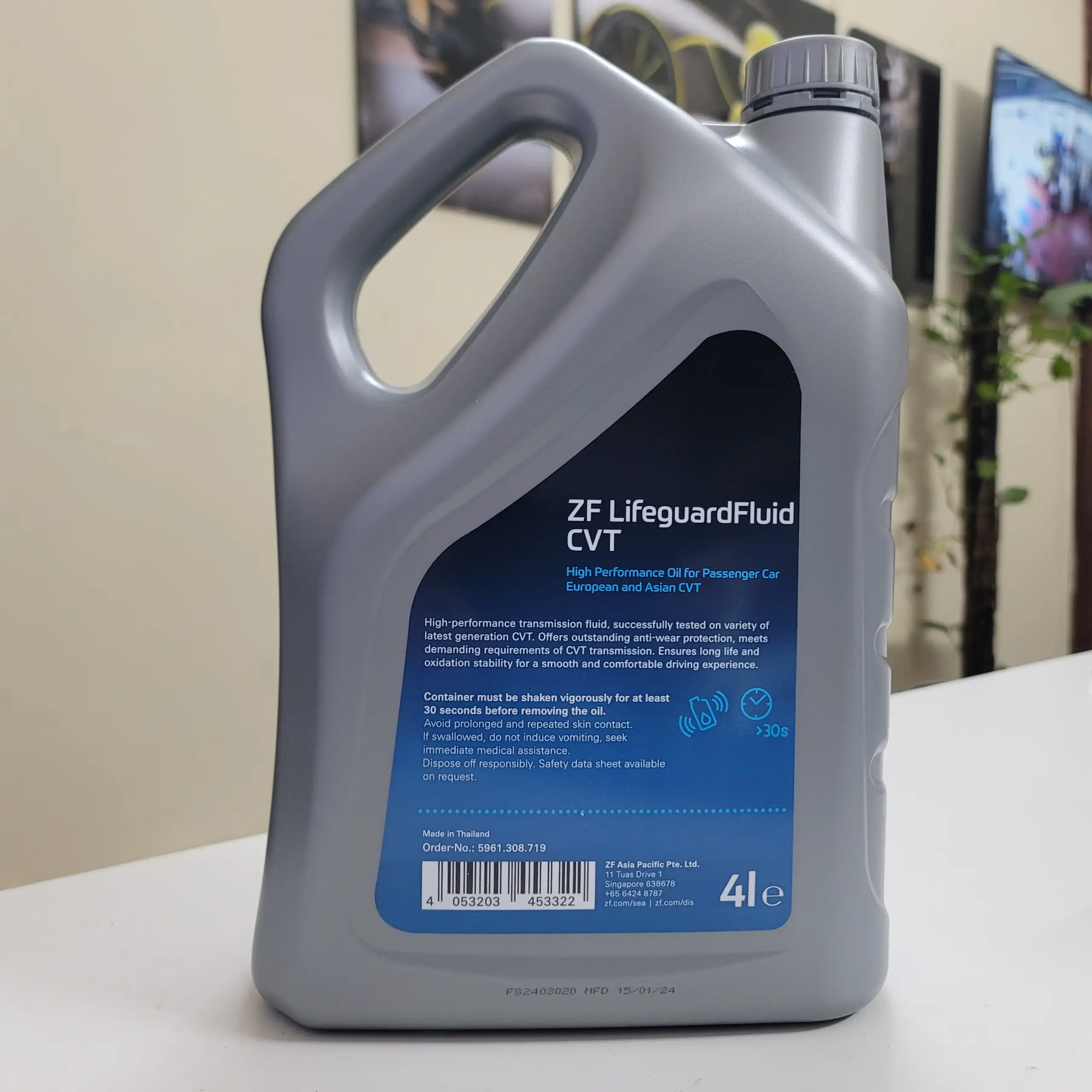 Dầu Hộp Số Vô Cấp ZF LifeguardFluid CVT Chính Hãng (Can 4L)