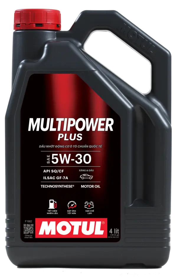 Nhớt Motul Multipower Plus 5W-30 – Nhớt Ô Tô Công Nghệ Bán Tổng Hợp Cao Cấp