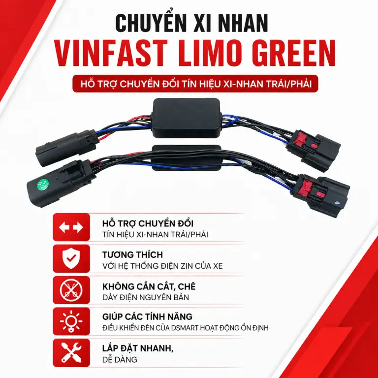 CHUYỂN XI NHAN VINFAST LIMO GREEN