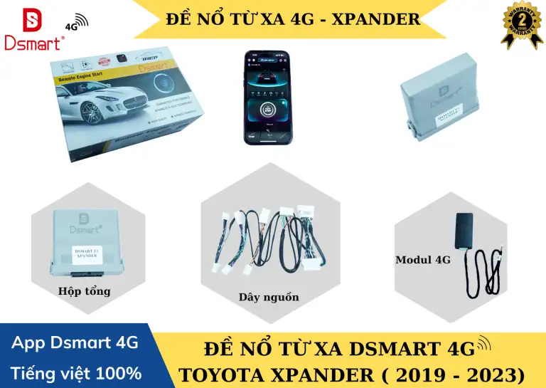 ĐỀ NỔ TỪ XA DSMART 4G – MITSUBISHI XPANDER ( 2019 – 2023)