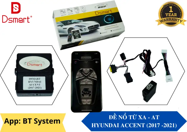 ĐỀ NỔ TỪ XA DSMART HYUNDAI ACCENT ( 2017-2021)